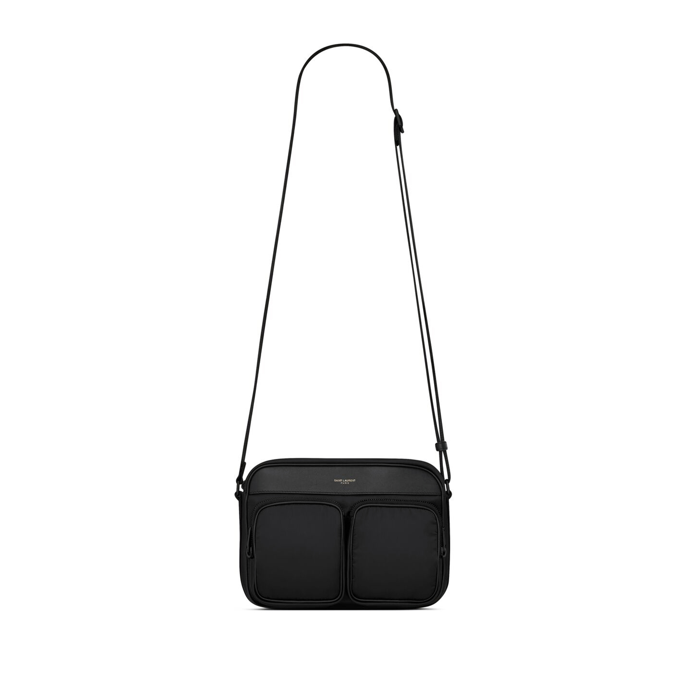 y*l city Sa**t Lau*nt new camera bag in econyl® regenerated nylon 729240fabgk1000 (24.5*17*8cm)